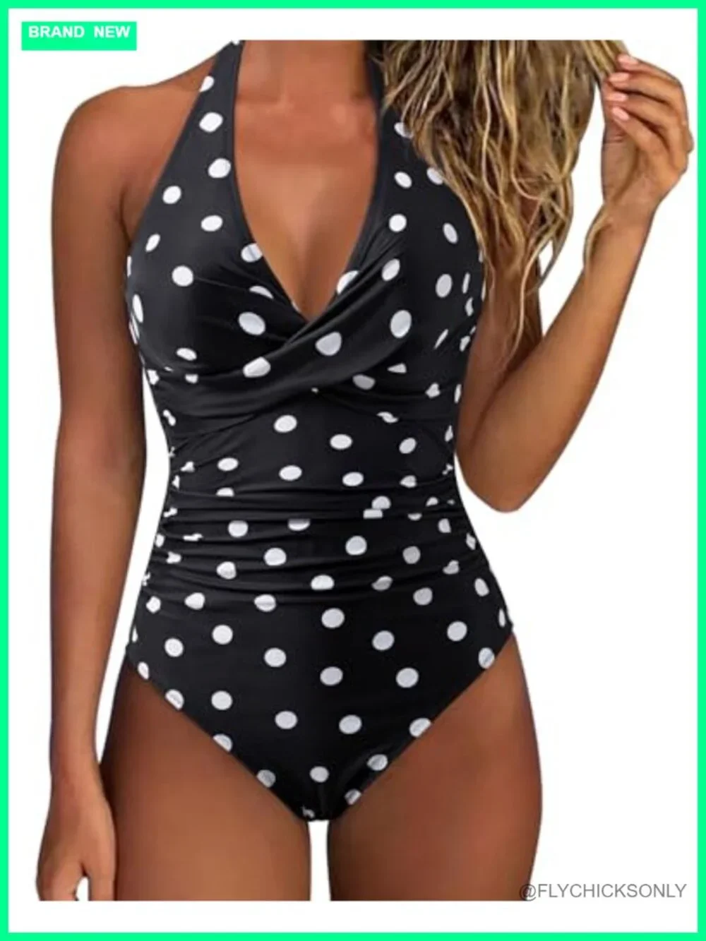 Women Sexy Tummy Control One Piece Swimsuits Halter Push Up Bathing Suits